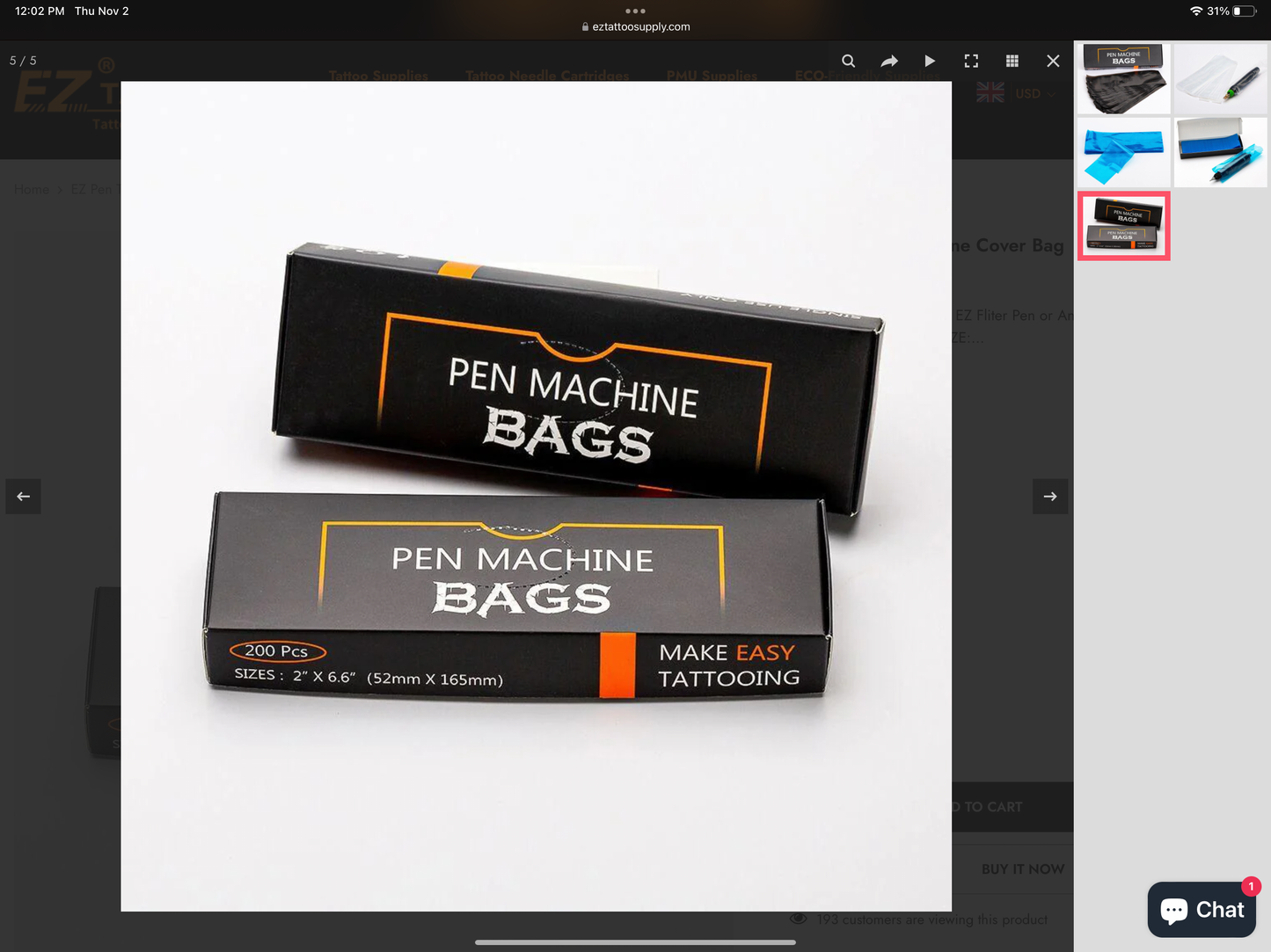 EZ Pen Machine Cover Bags