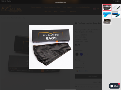 EZ Pen Machine Cover Bags