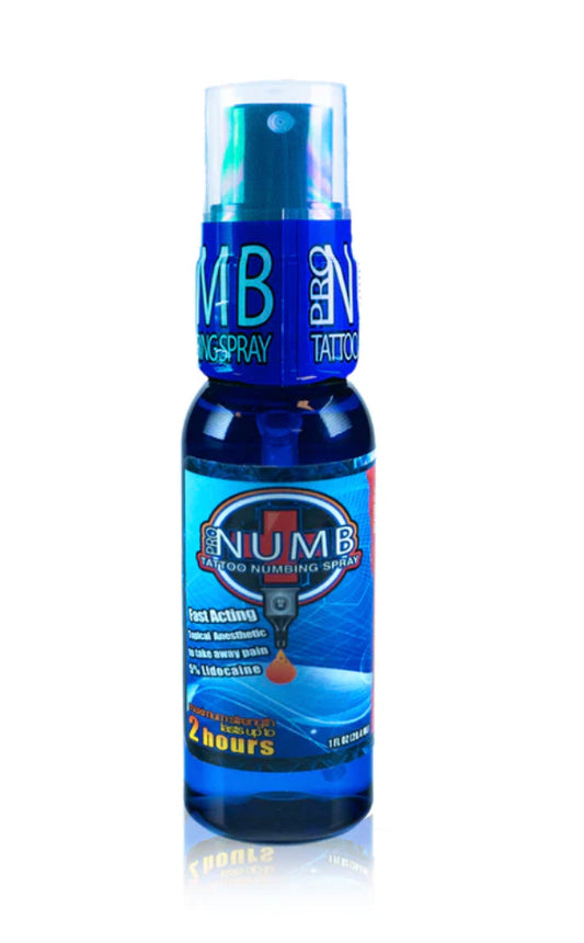 Tattoo Numbing Pro Spray 1oz Bottles